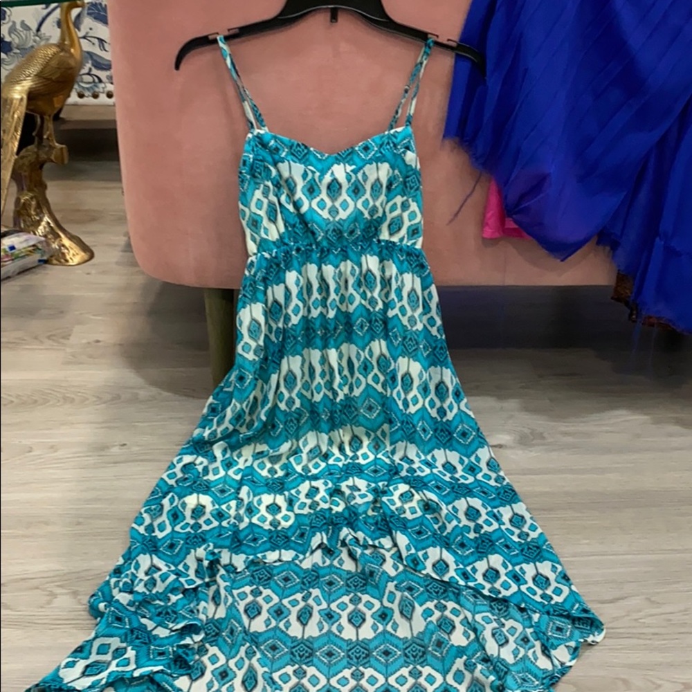 Forever 21 high low maxi dress with thin straps